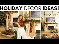 CHRISTMAS DECORATE WITH ME EASY CHEAP CHRISTMAS DECORATING IDEAS COZY RUSTIC CHRISTMAS