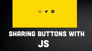 Social media share buttons javascript