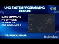 Date command Options in UNIX for Beginners UNIX System Programming VTU BCS515C