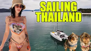Sailing Thailand! Lagoon 400 Day Sail to Koh Mak (With the Dogs!)