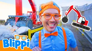 Blippi Learns Where Trash Goes! ♻️ Smash My Trash! 🚮🚛