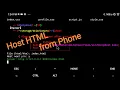 Host HTML Files using Termux in Phone