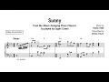Sunny - Eugen Cicero - Piano transcription (sheet music)