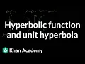 Hyperbolic functions and the unit hyperbola Hyperbolic functions Precalculus Khan Academy