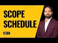 Day 2 of 5 - Scope Schedule