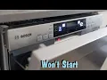 How to Fix ANY Bosch Series Dishwasher that Powers On But Won t Start Quick Fix
