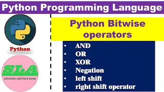 bitwise operators in python part-3 python tutorials for beginners