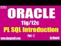 Oracle PL SQL Introduction Part 2