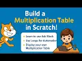Scratch Tutorial part 09 How to Make a Multiplication Table in Scratch in 2 mins Step by Step