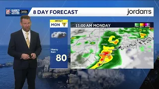 Heavy downpours to start the week in Maine 26