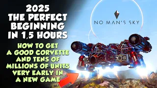 No Man's Sky Perfect start with a Corvette and millions of units