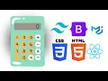 Create a No JavaScript Calculator HTML CSS Bootstrap Tailwind CSS React Material UI