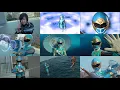 Ninpuu Sentai Hurricanger Hurricane Blue (Nono Nanami) she destroyed her clone and Copy Ninja