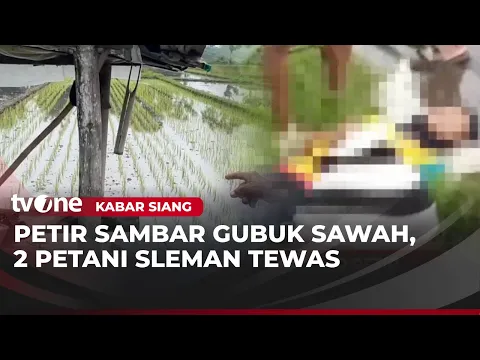 Tiga Petani di Sleman Tersambar Petir, Dua Meninggal Dunia