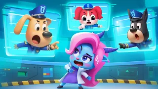 pertarungan melawan hacker tips keamanan kartun lucu kartun anak kepala polisi labrador