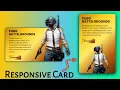 CSS Responsive Card Hover Html5 CSS3 Responsive Design Tutorial