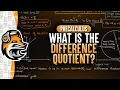 What Is The Difference Quotient