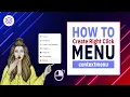 How to create a custom right click menu Html CSS JavaScript Tutorial