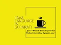 What Is Static Keyword in Method Overriding Types in Java Static Keyword In Gujarati Beginners