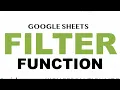Google Sheets Filter Function Tutorial Introduction to Logical Arrays FINAL