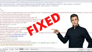 java lang NullPointerException Attempt to invoke virtual method on a null object reference Fixed