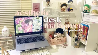 Download aesthetic desk makeover (anime) + shopee haul MP3
