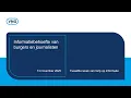 Grip op informatie: Webinar Informatiebehoefte van burgers en journalisten 13-11-2025