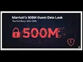 Marriott s 500M Guest Data Leak
