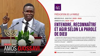 Mercredi 14-10-2026 "ENTENDRE, RECONNAITRE ET AGIR SELON LA PAROLE DE DIEU" Frère Amos DJOSSAVI.
