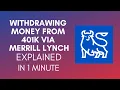 How To Wit raw Money From 401K Merrill Lynch 2025