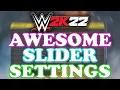 WWE 2K22 Awesome Slider Settings