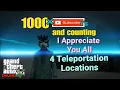 4 New Teleportation Locations, 1000 SUBSCRIBER appreciation,  GTA online, job teleport glitch