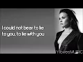 Download Lagu Demi Lovato - You Don't Do It For Me Anymore (Lyrics)