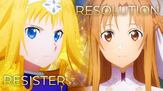 Download RESISTER's Resolution | Mashup of Sword Art Online: Alicization [ASCA x Haruka Tomatsu] [RE-UP] MP3