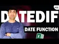 DATEDIF Function How to Calculate Age in Excel from a Date of Birth How Old Are You