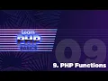 09 - PHP Basics