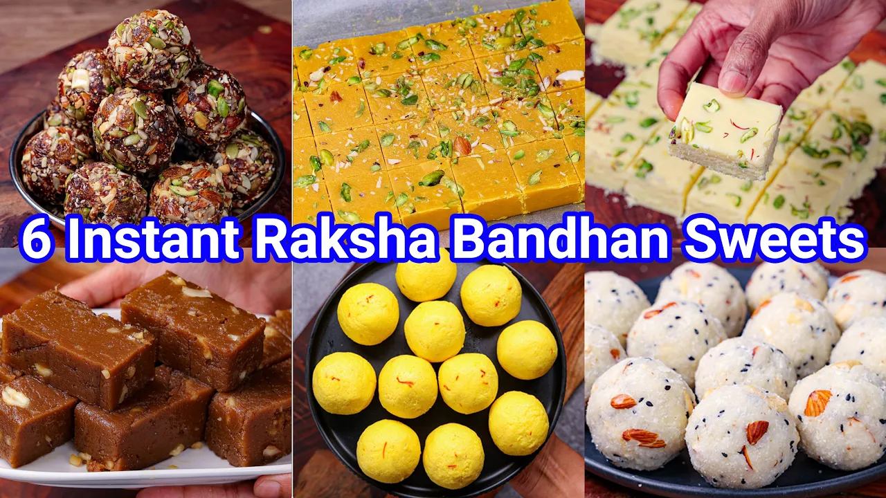 6 Instant Raksha Bandhan Sweets for 2023   Perfect Easy Rakhi Sweets - Anybody Can Make It