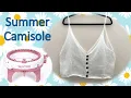 How to knit a Triangle Camisole Summer Knitting beginner project Sentro Knitting Machine