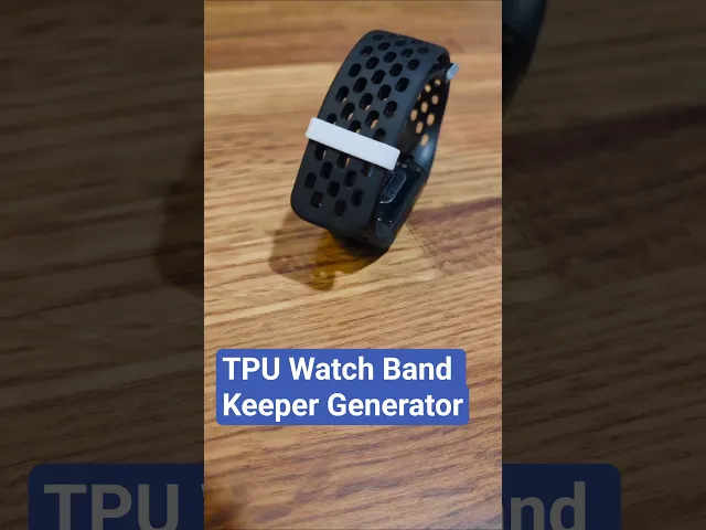 TPU Watch Band Keeper video thumbnail