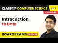 Understanding Data - Introduction to data Class 12 NCERT Computer Science Chapter 7 2025 26