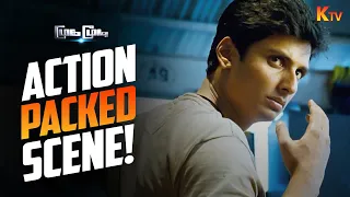 kung fu brilliance mugamoodi movie scene jiiva narain pooja hegde ktv