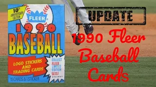 1990 Fleer Update Baseball Cards - Most Valuable
