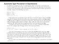 Chapter-3 Automatic Type Promotion in Expressions