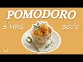 3 HOUR Deep Focus Timer Peach Sorbet Focus Bright Lofi Sun-Kissed Study Ambience