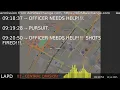 LAPD Officer Involved Shooting Help Call Los Angeles Scanner - Central Div