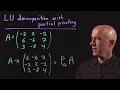LU Decomposition with Partial Pivoting Lecture 26 Numerical Methods for Engineers