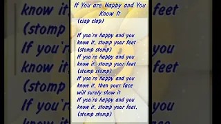 If You Happy And You Know It اناشيد انجليزية للاطفال الروضة والأول سهلة وبسيطة Kidssong 