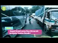 Viral, Sopir Bus Emosi Ternyata Teman Sendiri