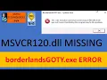 borderlandsGOTY EXE ERROR IN BORDERLANDS