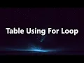 How To Create Table For Loop C Language Program For Beginners Dominance Computer